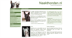 Desktop Screenshot of naakthonden.nl
